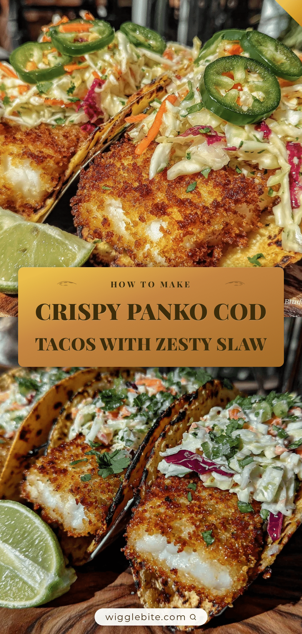 crispy panko cod fish tacos recipe