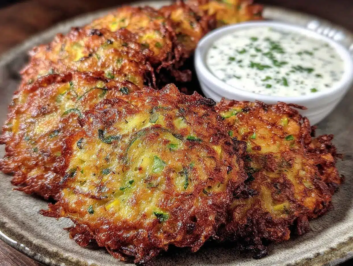 crispy patty pan squash fritters preparation steps