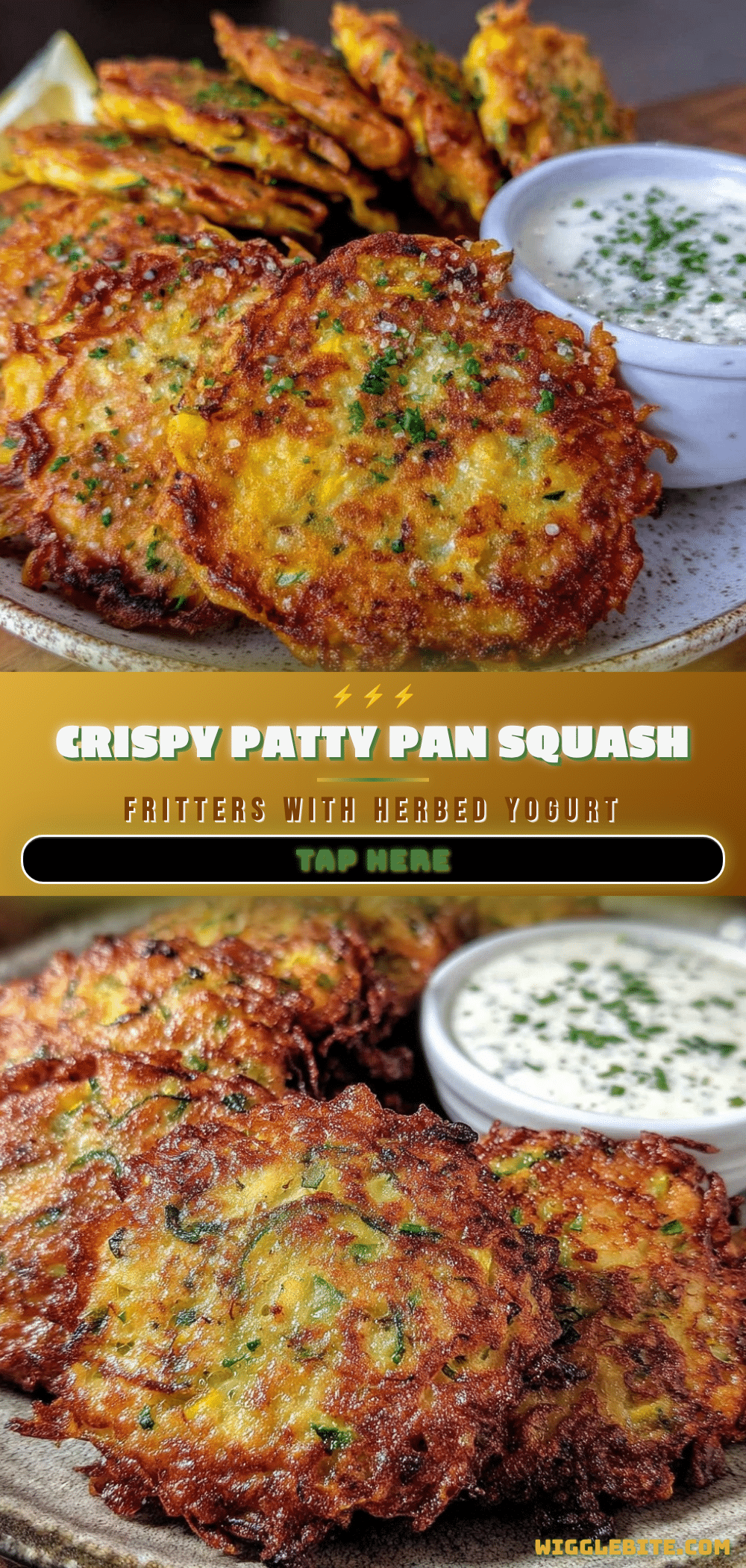 crispy patty pan squash fritters recipe