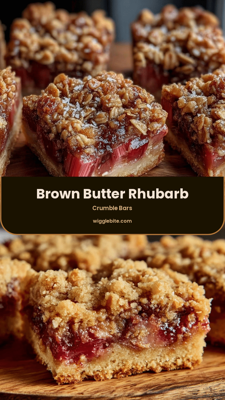 crispy rhubarb crumble bars recipe