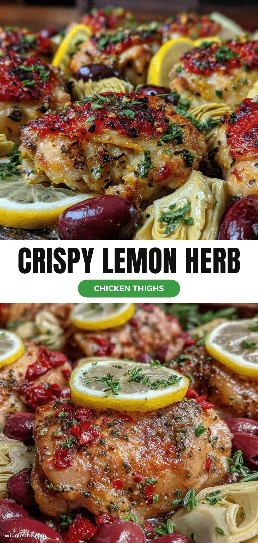 crispy sheet pan lemon herb chicken thighs recipe