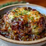 crockpot french onion soup chicken thighs - featured image