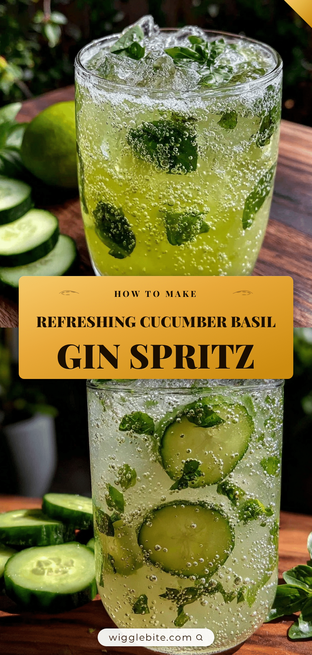 cucumber basil gin spritz recipe