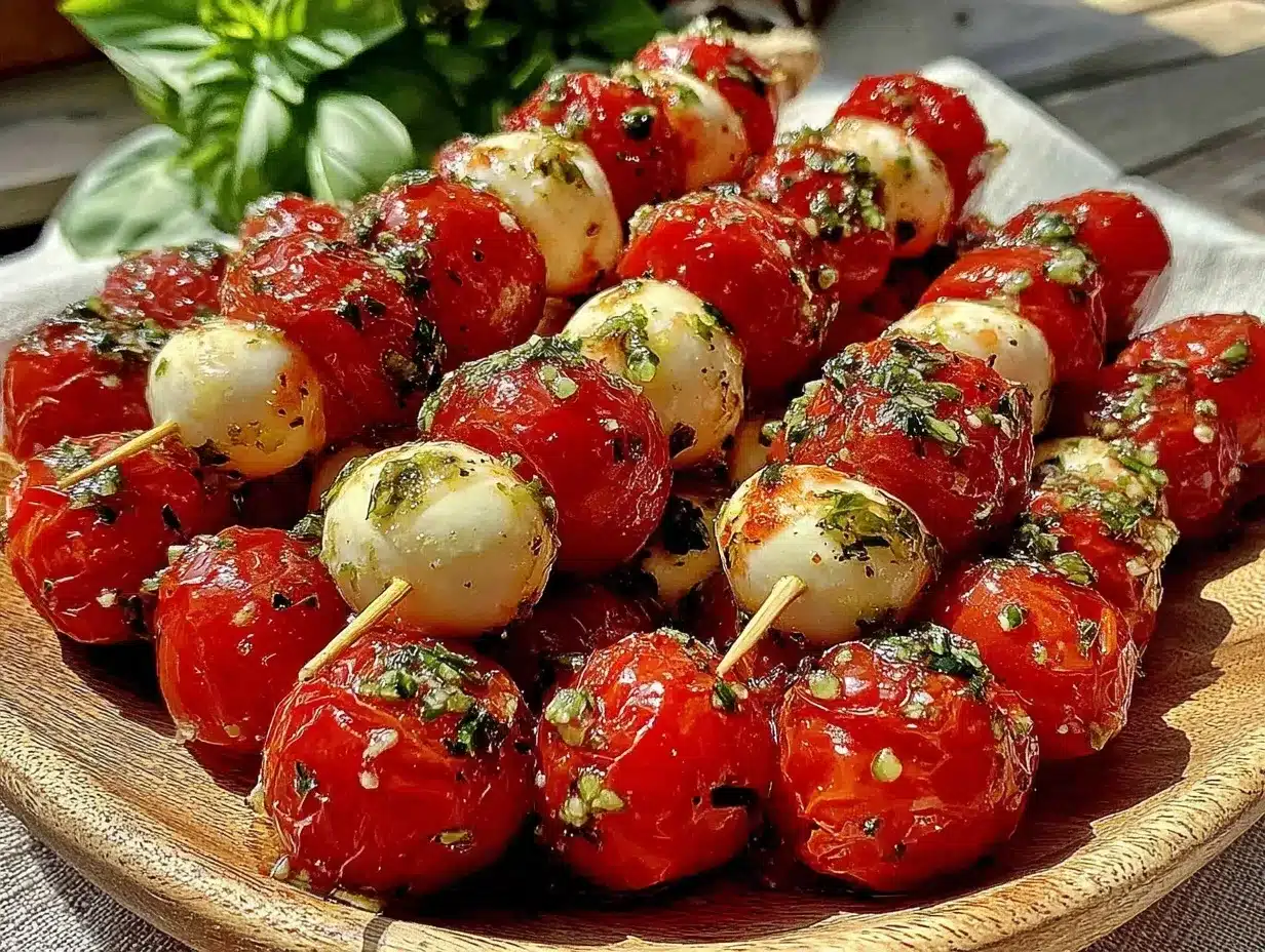easy caprese skewer platter preparation steps