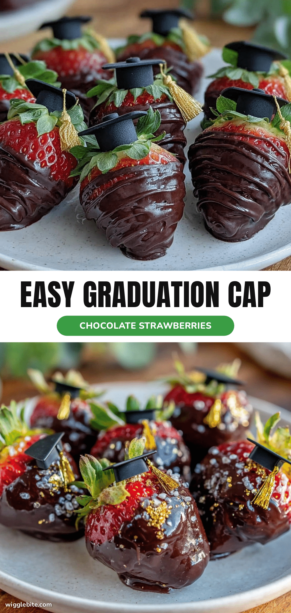 easy graduation cap chocolate covered strawberries recipe