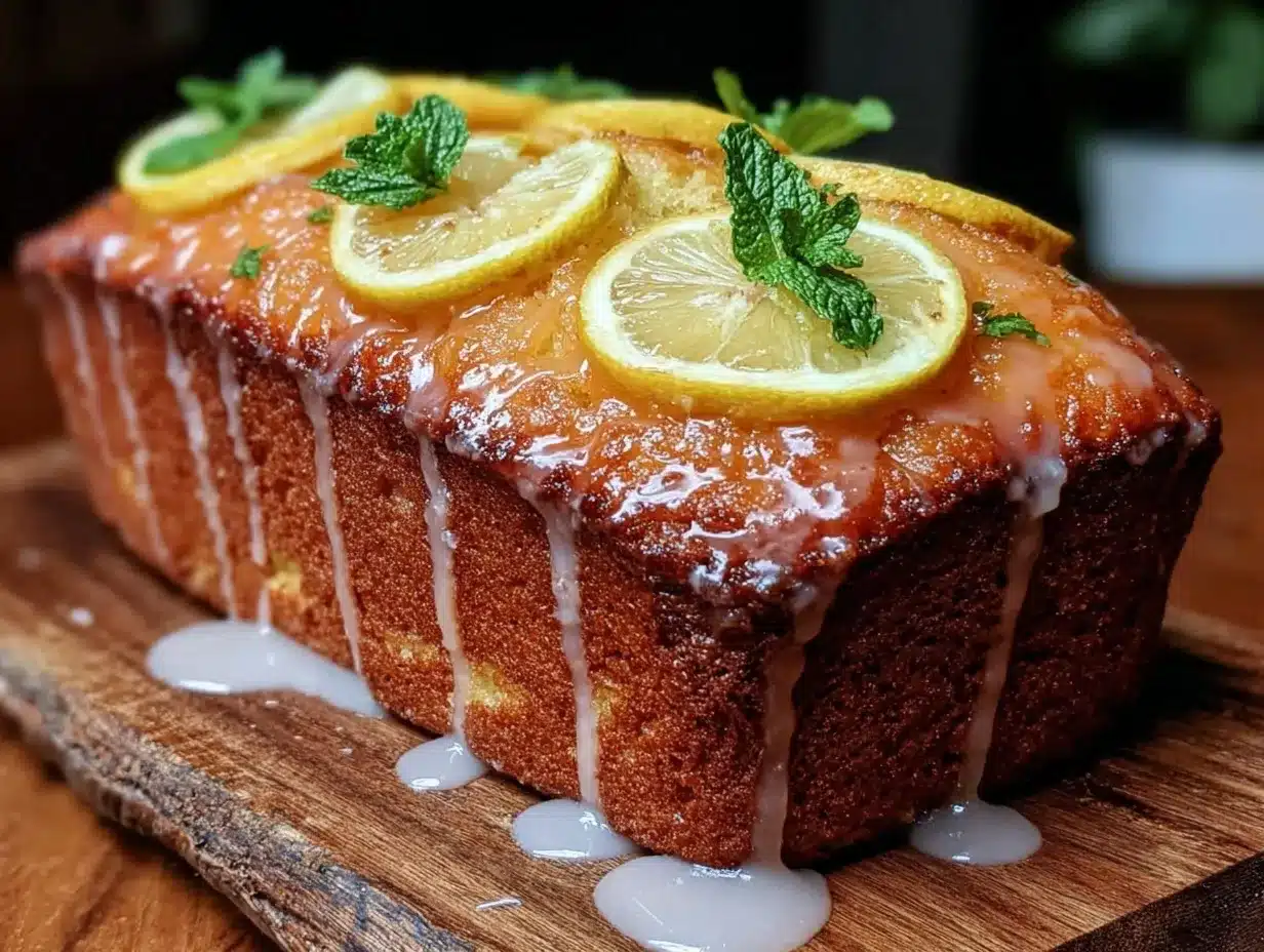 easy one-bowl lemon drizzle loaf cake preparation steps