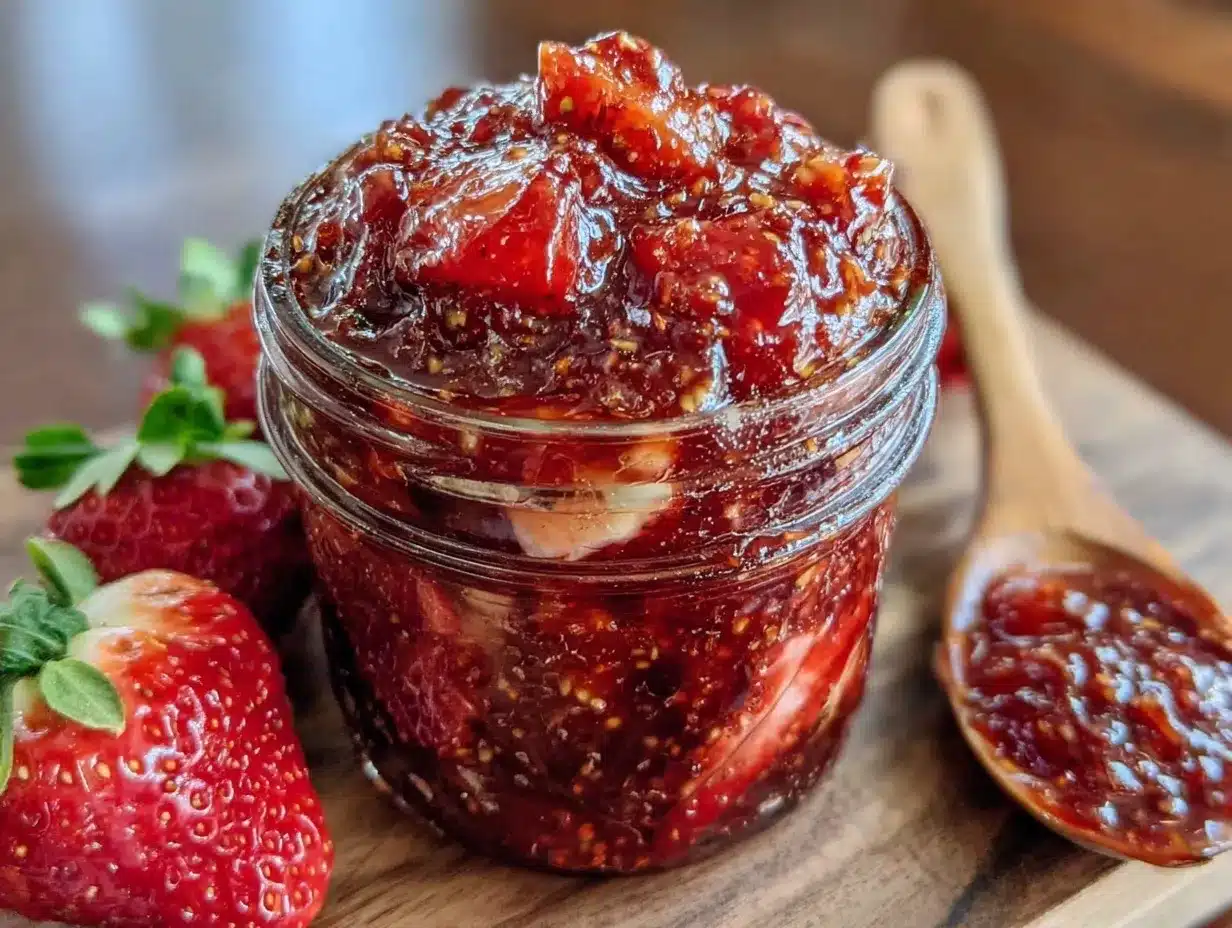 easy small batch strawberry jam recipe preparation steps
