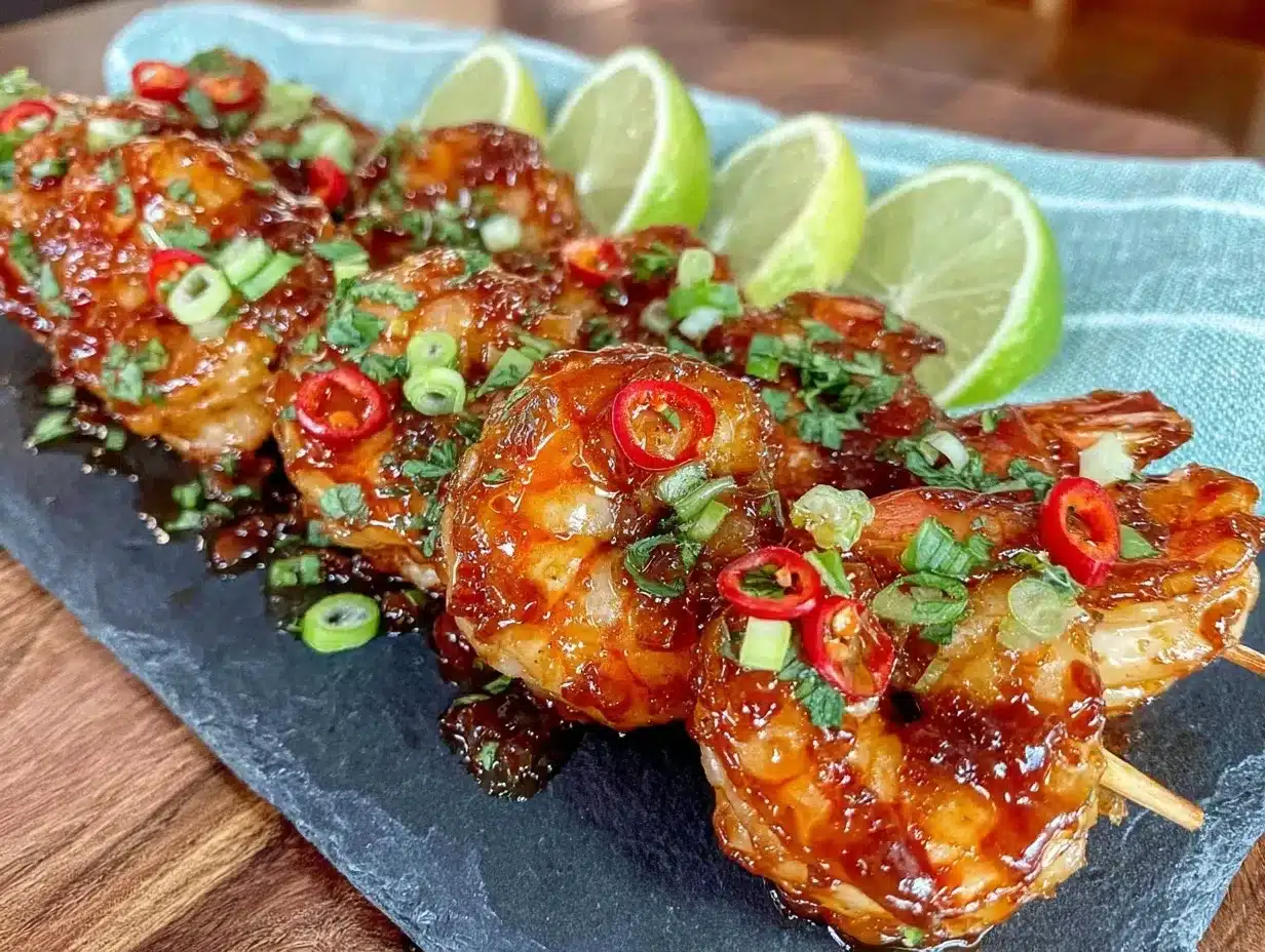 firecracker shrimp skewers preparation steps