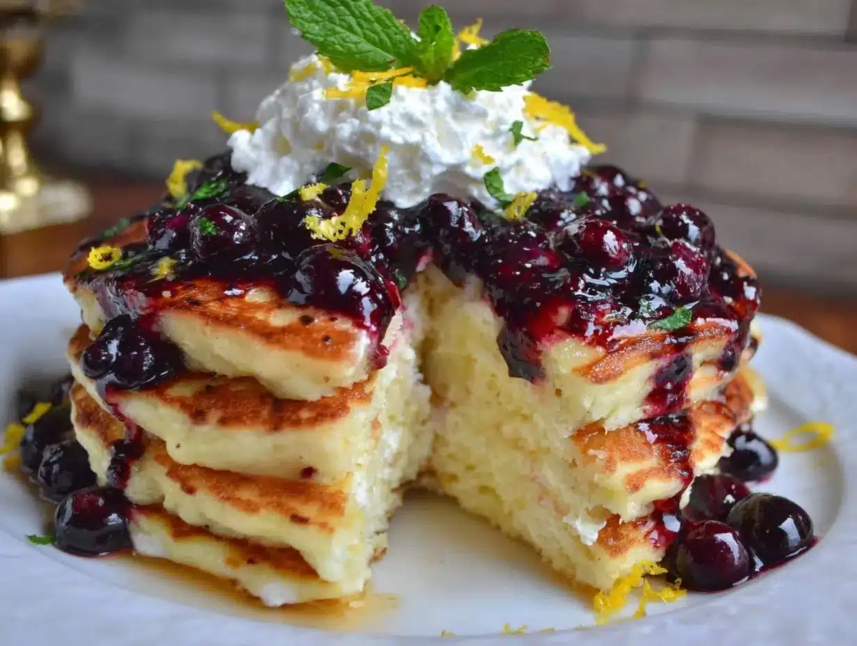 fluffy lemon ricotta pancakes preparation steps