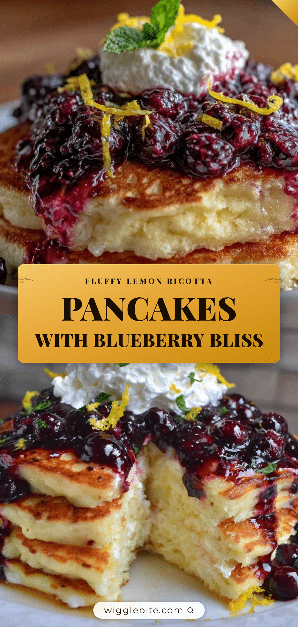 fluffy lemon ricotta pancakes recipe