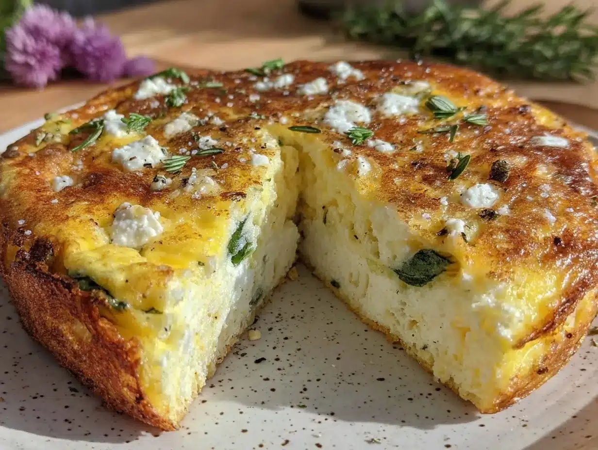 fluffy spinach feta egg white frittata preparation steps