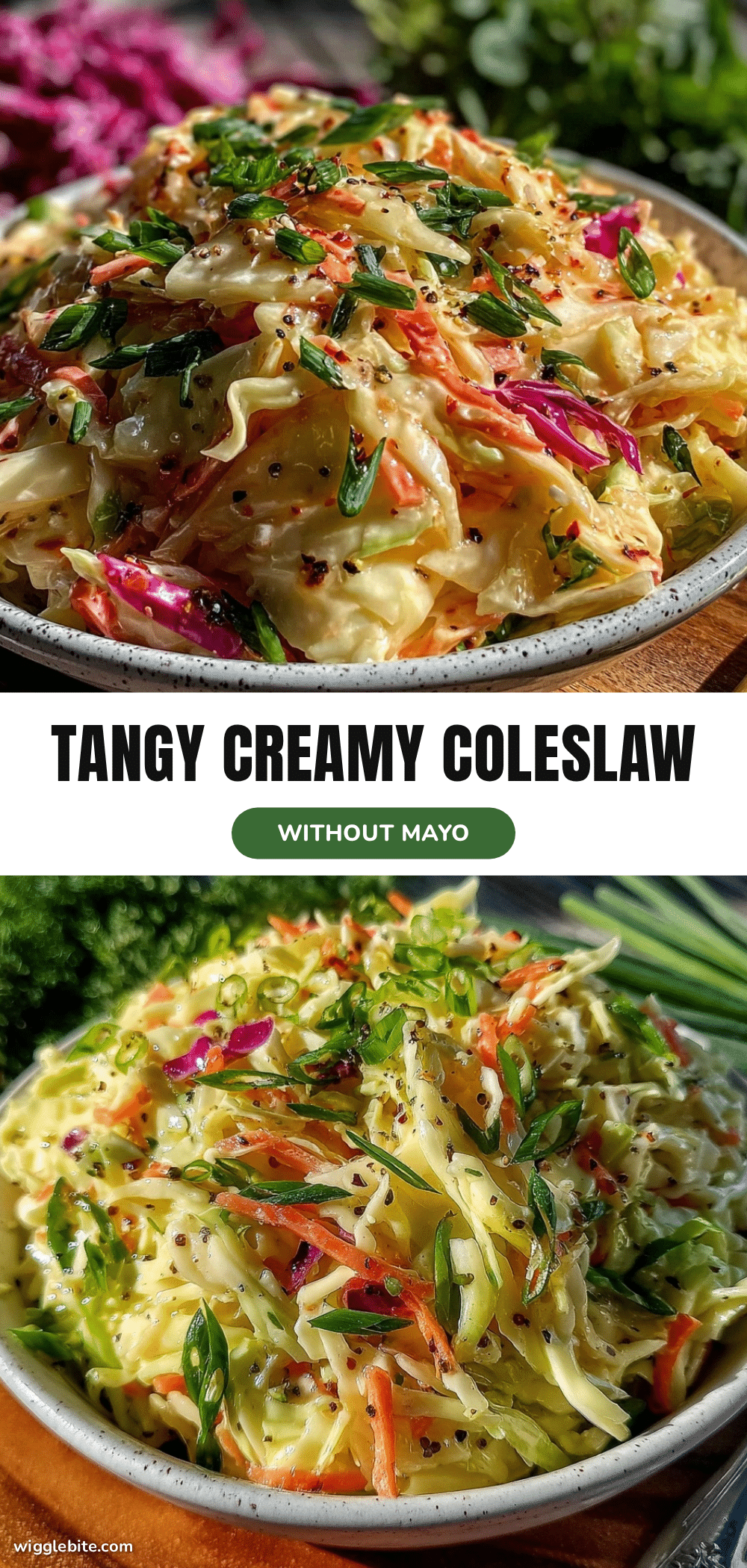 fresh creamy coleslaw without mayonnaise recipe