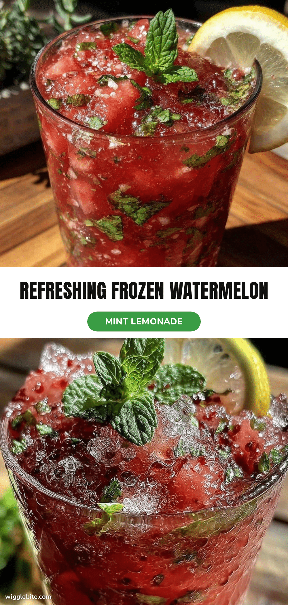 fresh frozen watermelon mint lemonade recipe