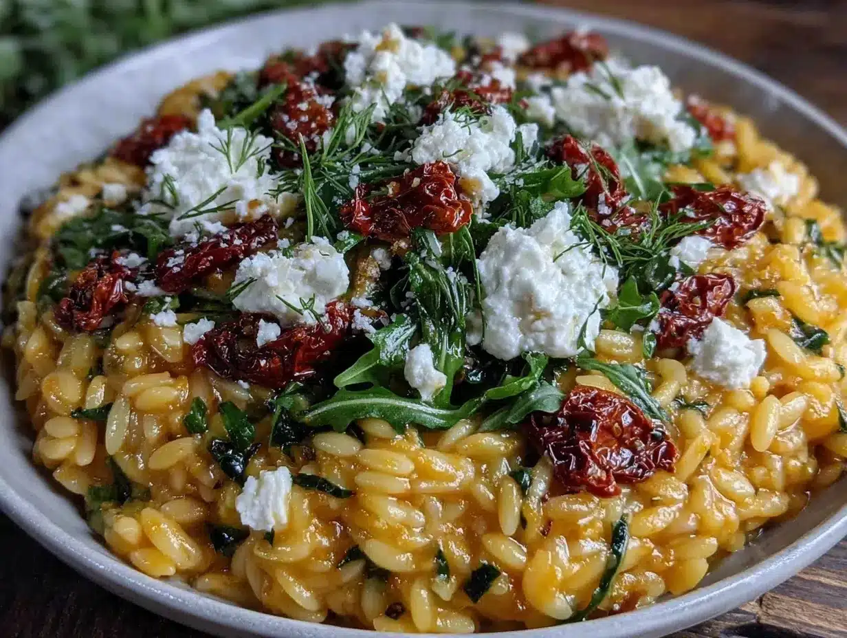 Fresh Lemon Herb Orzo Salad preparation steps