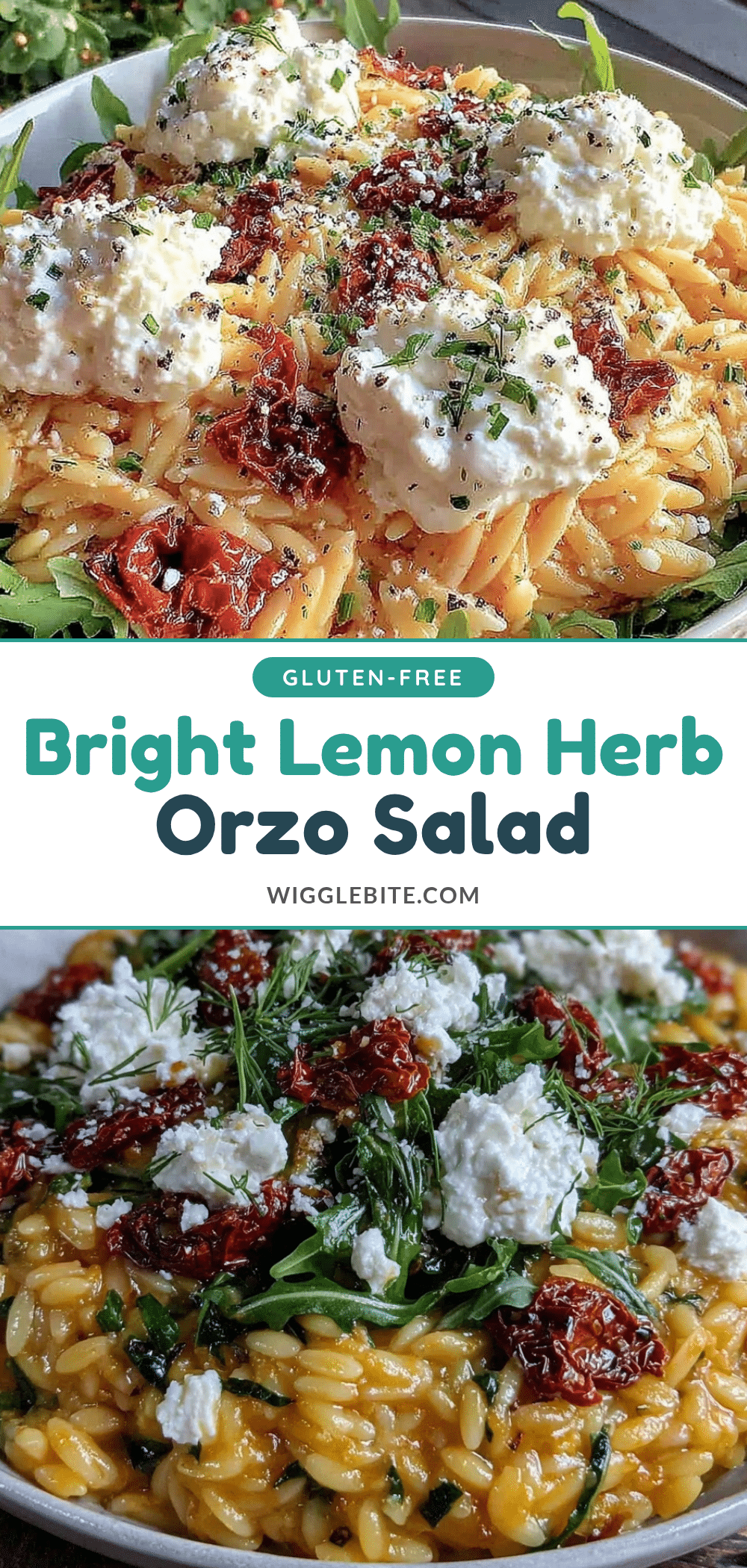 Fresh Lemon Herb Orzo Salad recipe