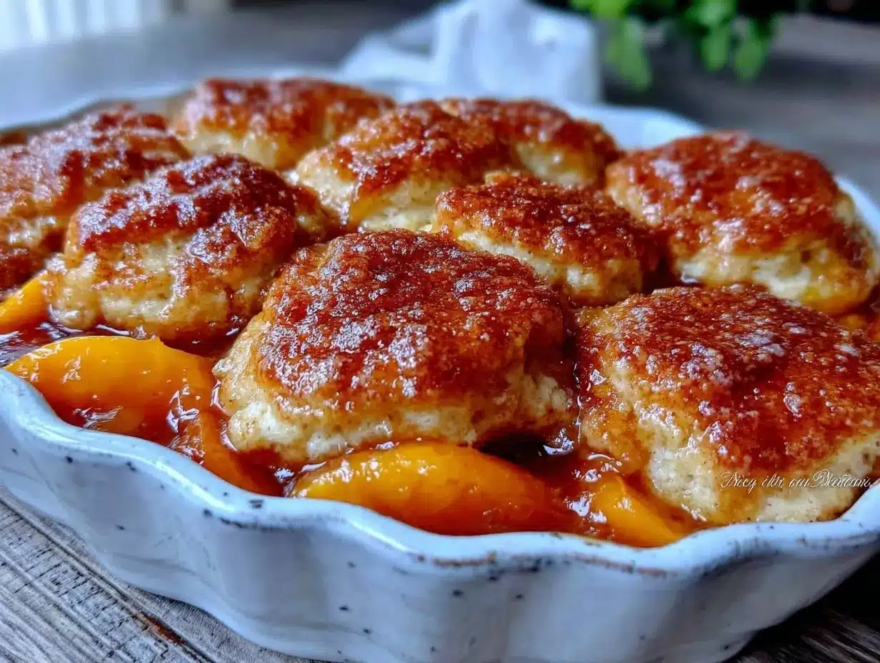 fresh peach cobbler preparation steps