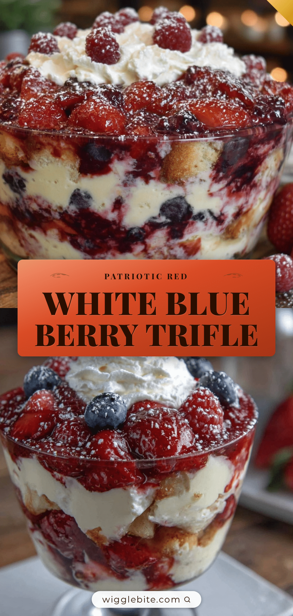 fresh red white and blue berry trifle recipe