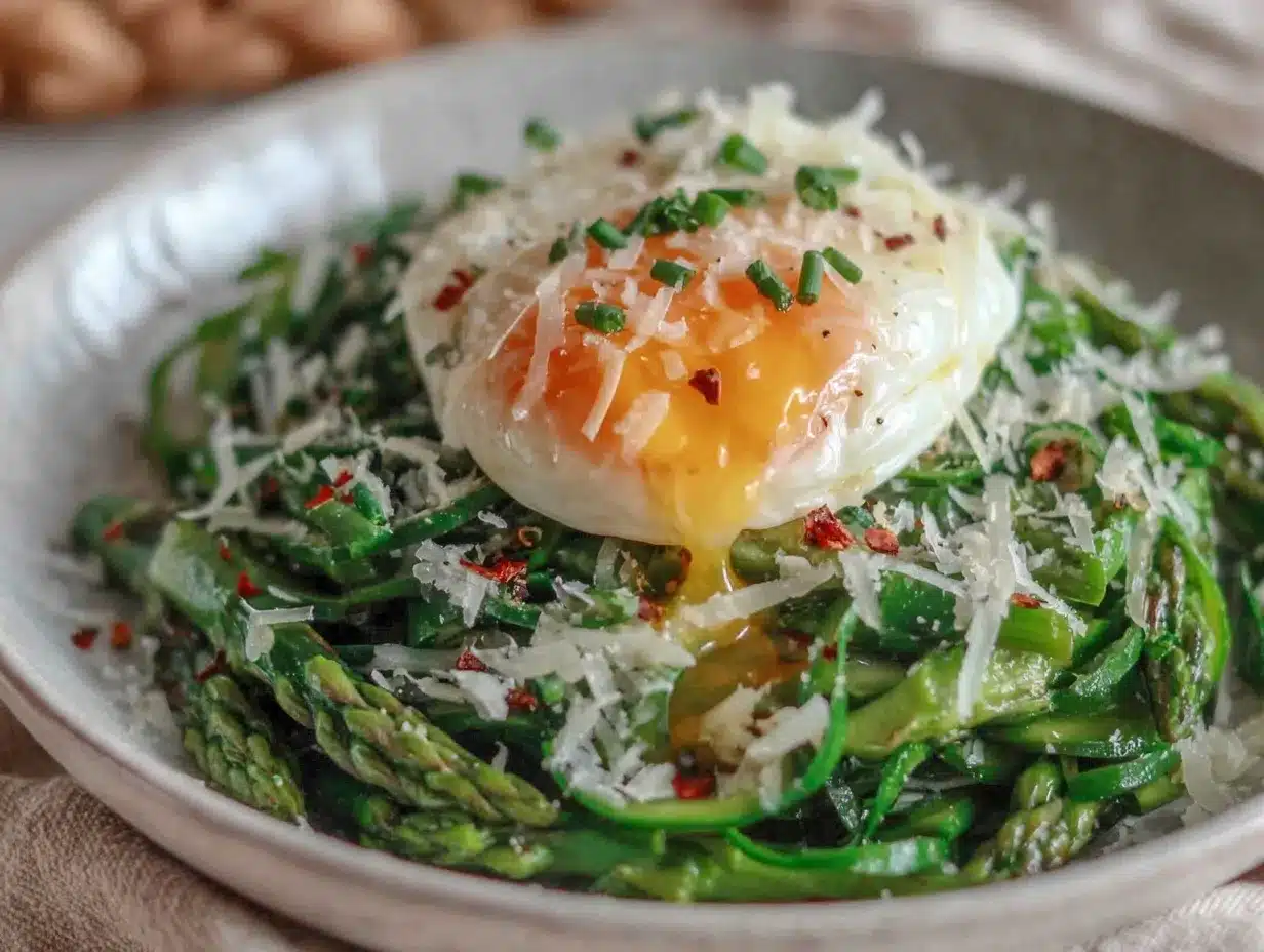 fresh shaved asparagus salad preparation steps