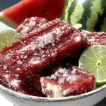fresh watermelon coconut cream popsicles - featured image