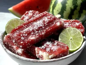 fresh watermelon coconut cream popsicles - featured image
