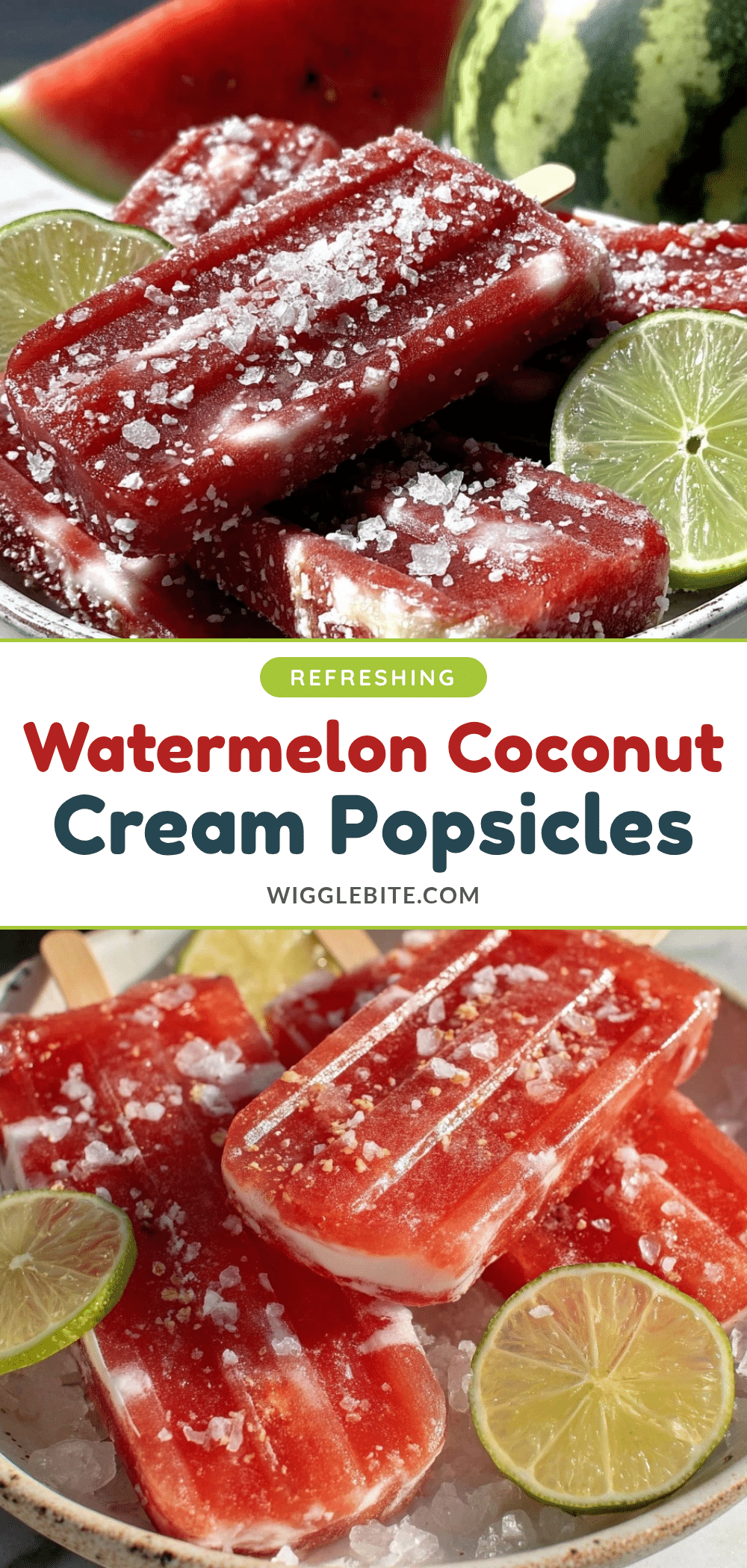 fresh watermelon coconut cream popsicles recipe