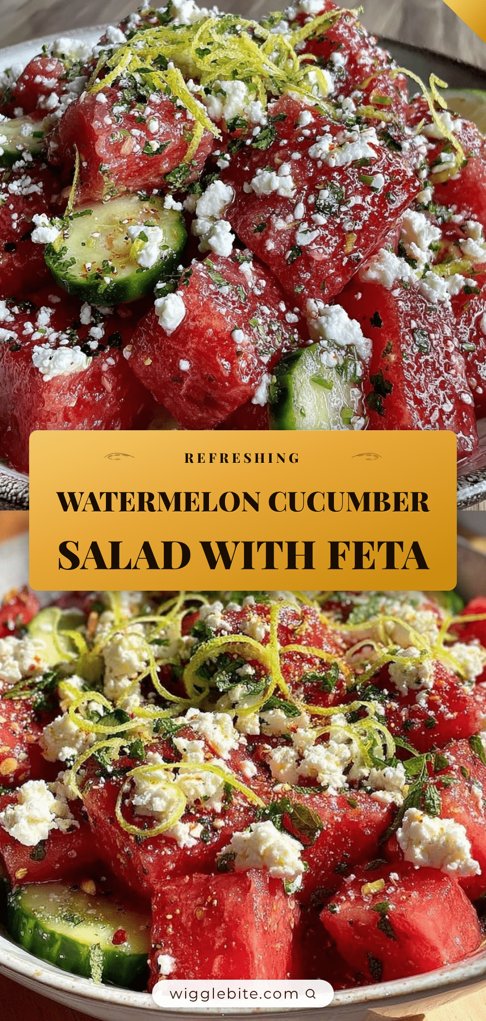fresh watermelon cucumber salad recipe