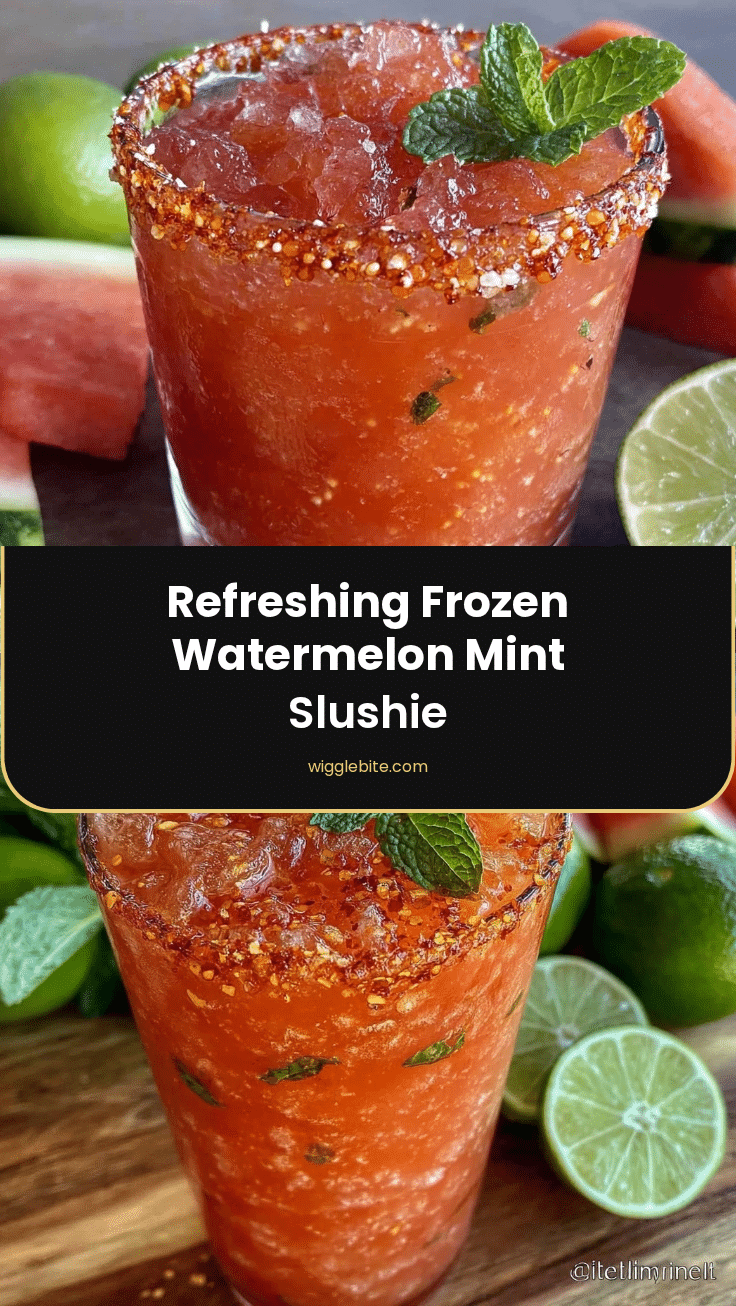 frozen watermelon mint slushie recipe