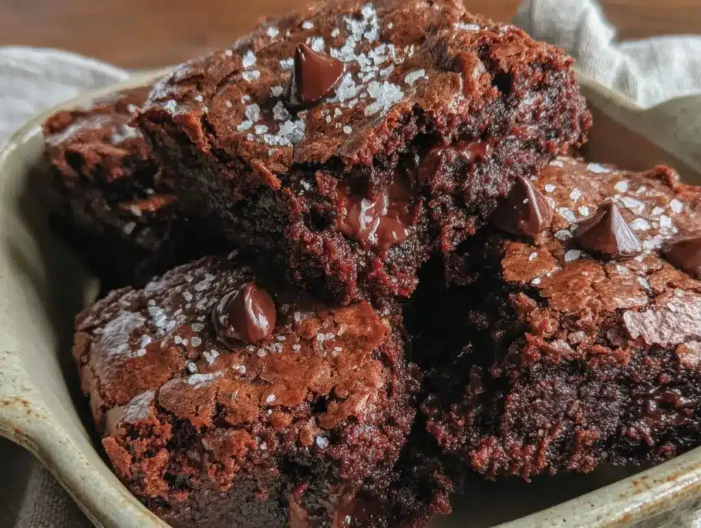 fudgy one-bowl brownies - featured image