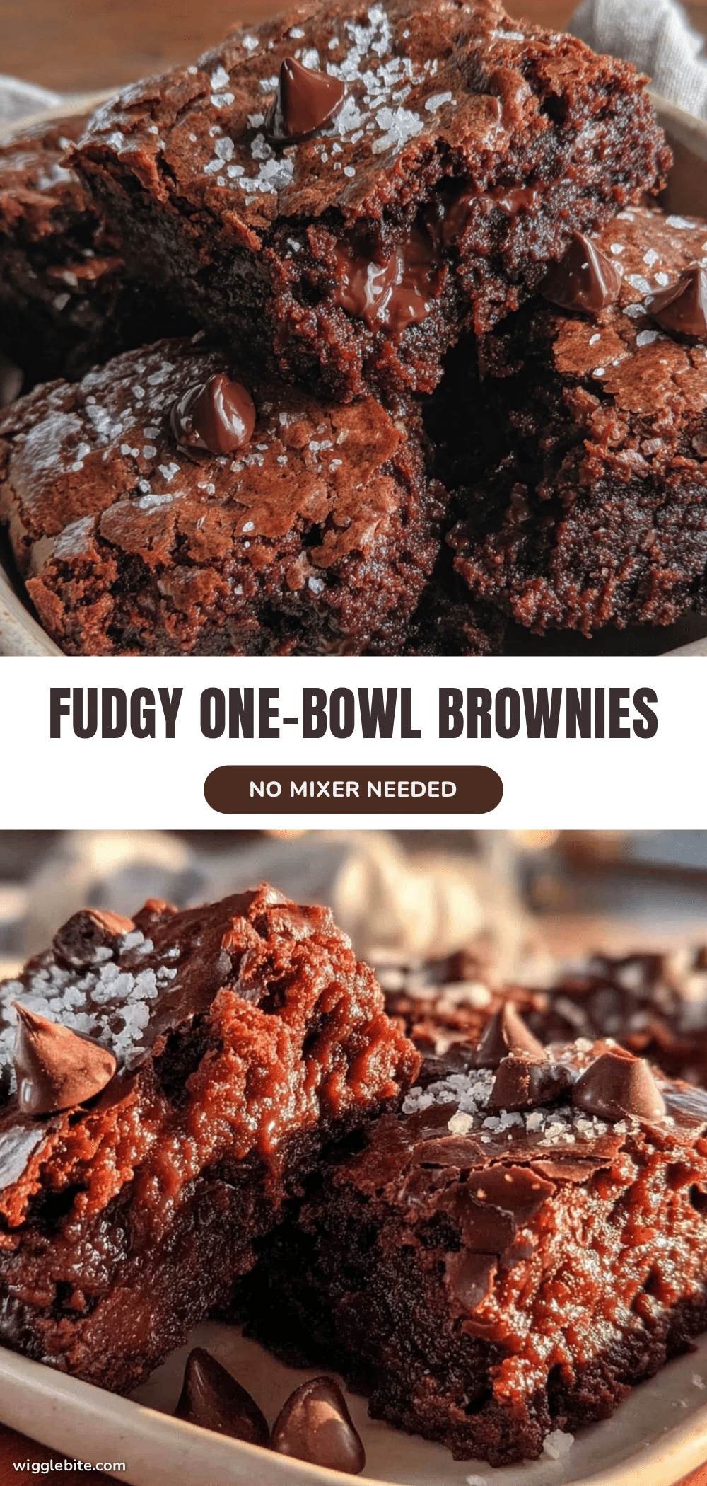 fudgy one-bowl brownies recipe