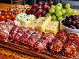 graduation charcuterie grazing board - featured image