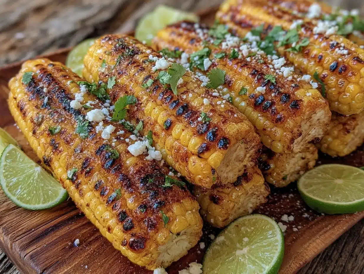 grilled elote corn - featured image