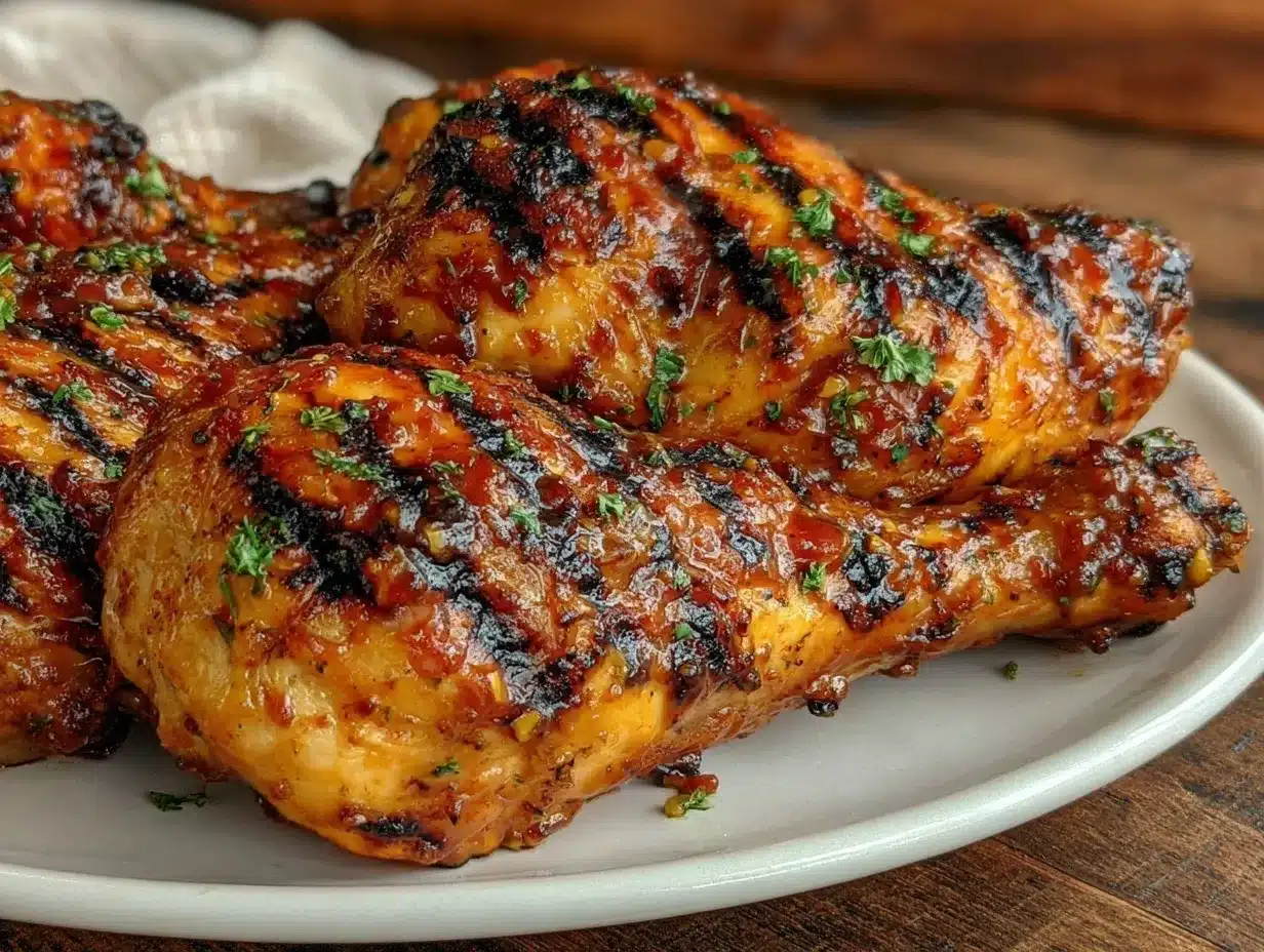 grilled honey garlic chicken drumsticks preparation steps