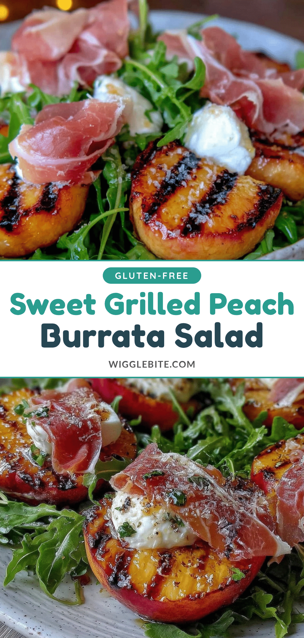 grilled peach and burrata salad recipe
