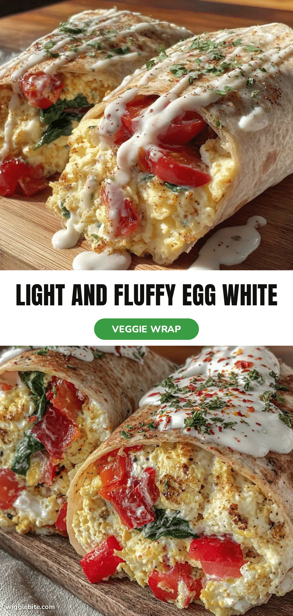 healthy egg white veggie scramble wrap recipe