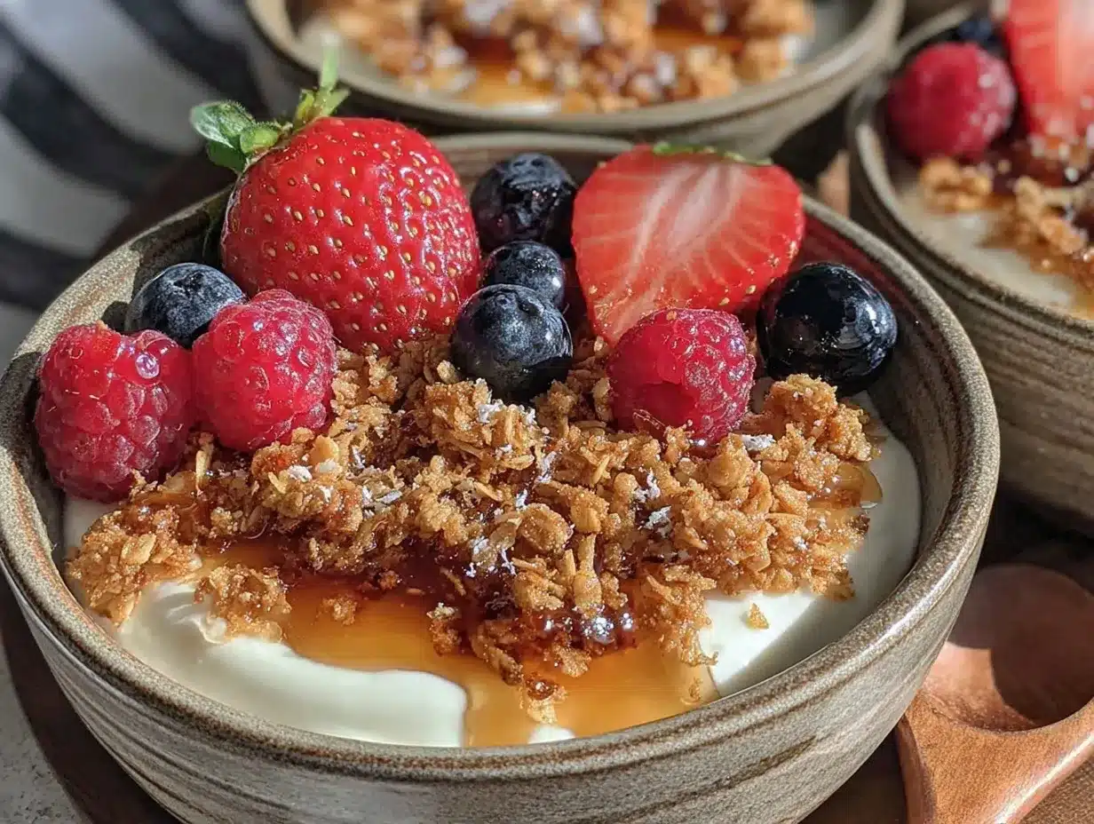 healthy Greek yogurt protein bowls preparation steps