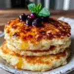 high protein cottage cheese pancakes - featured image