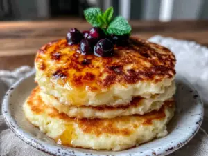 high protein cottage cheese pancakes - featured image