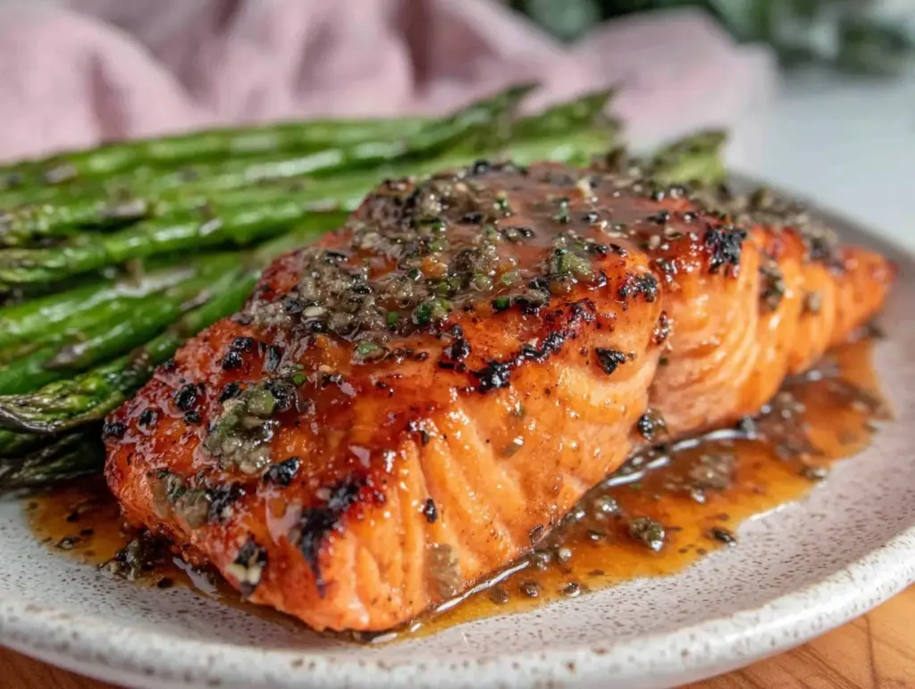 honey glazed salmon - featured image