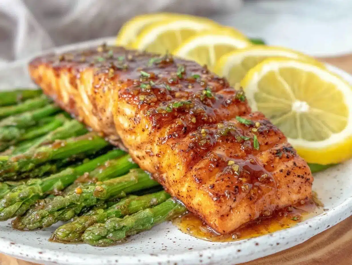 honey glazed salmon preparation steps