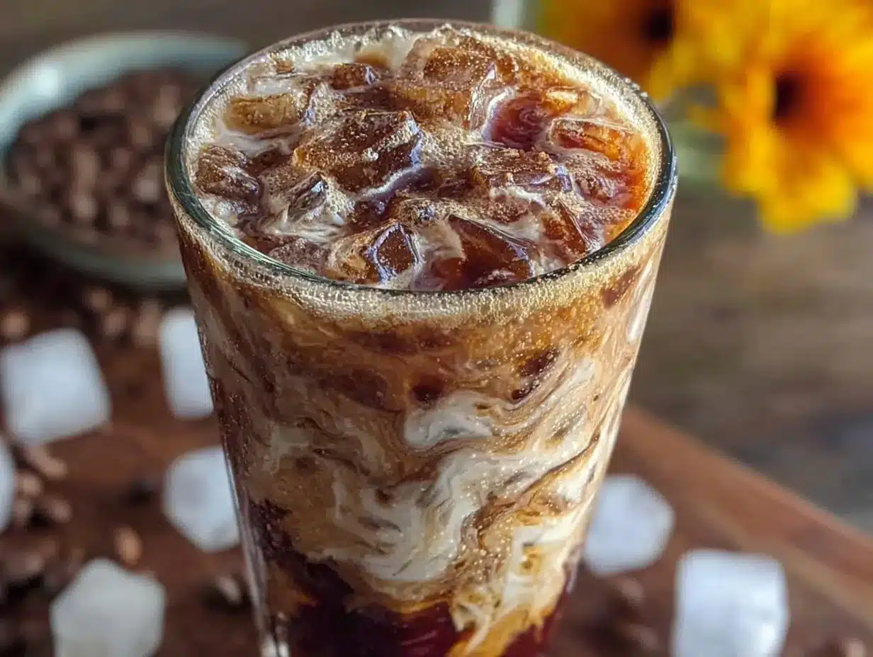 iced brown sugar oat milk shaken espresso preparation steps