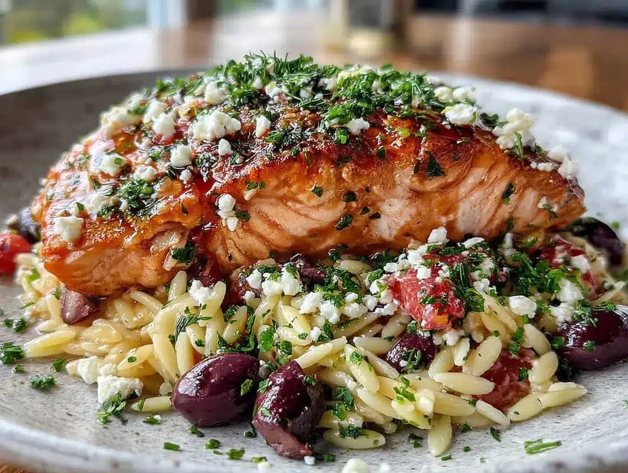 mediterranean baked salmon preparation steps