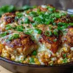 mexican street corn chicken bake - featured image