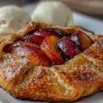 nectarine frangipane galette - featured image
