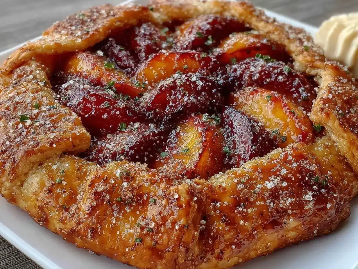nectarine frangipane galette preparation steps