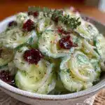 no-mayo dill cucumber salad - featured image