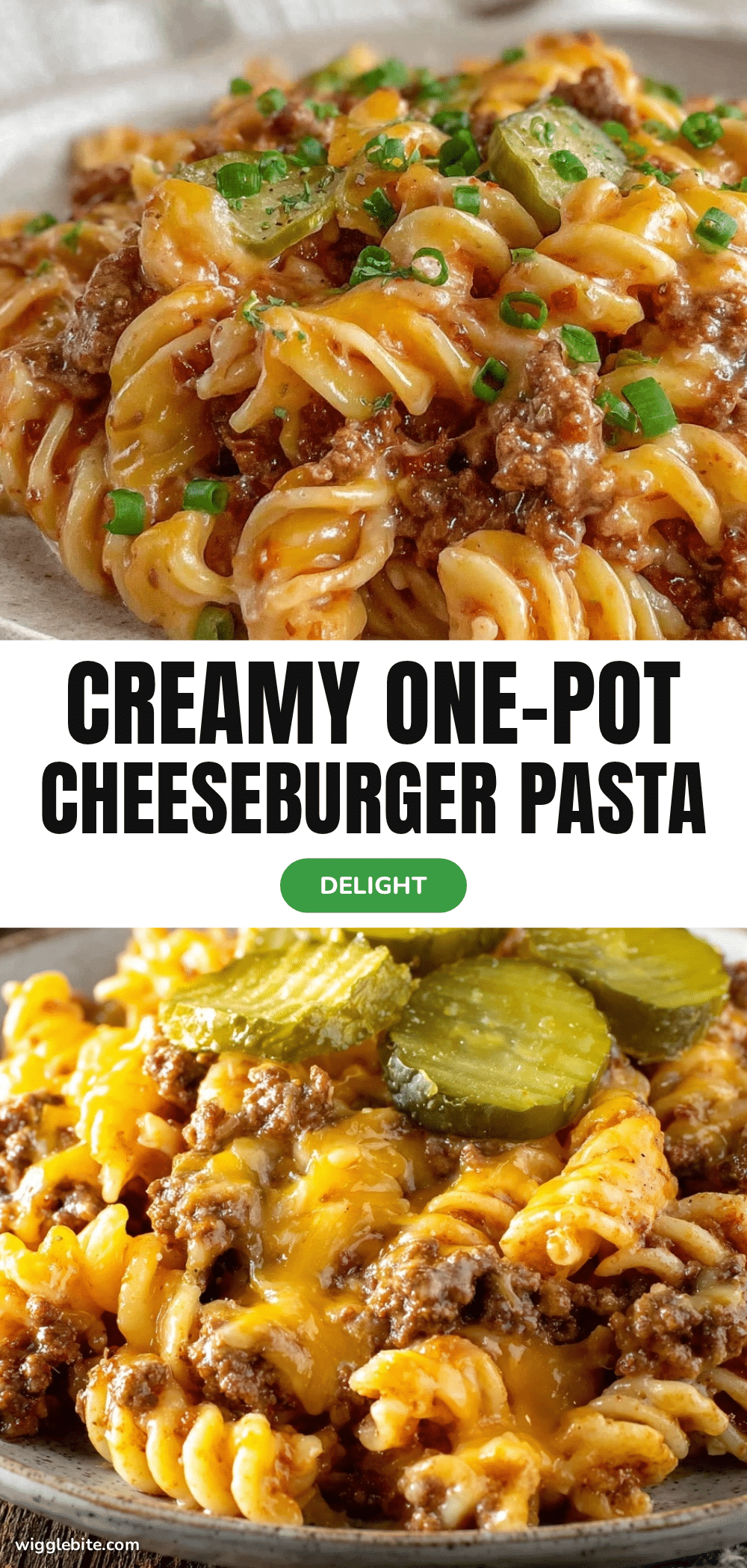 one-pot ground beef cheeseburger pasta recipe