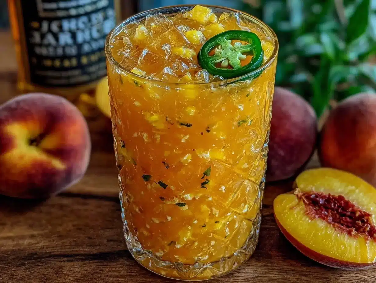 peach jalapeño lemonade - featured image