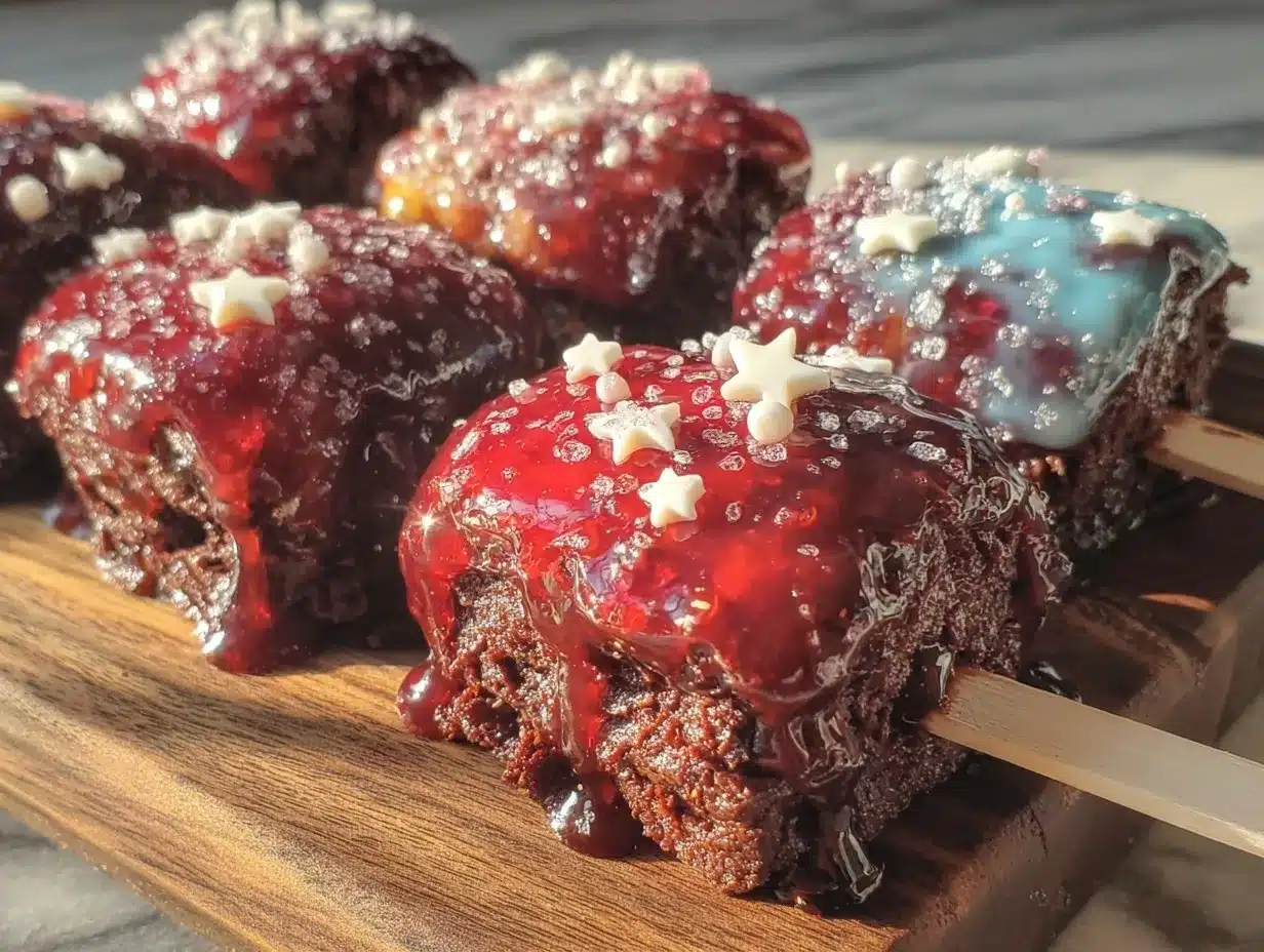 perfect patriotic brownie pops preparation steps