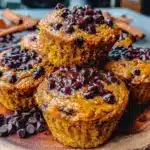 pumpkin chocolate chip muffins - featured image