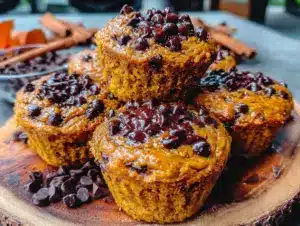 pumpkin chocolate chip muffins - featured image
